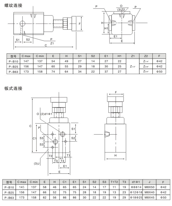 低壓溢流閥外形尺寸圖